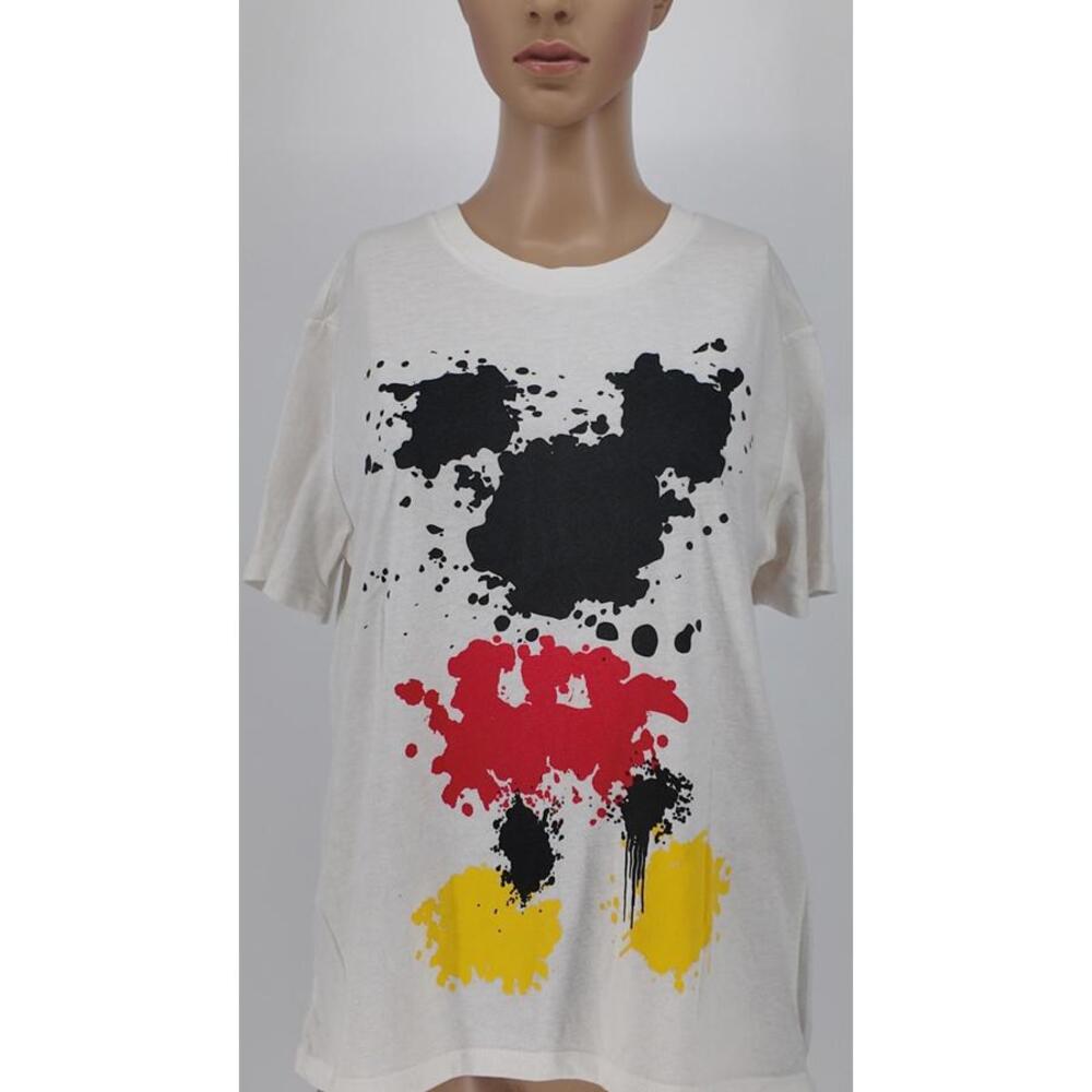 Disney Mickey Mouse‎ Medium T-Shirt Cotton Polyester Blend Graphic Print